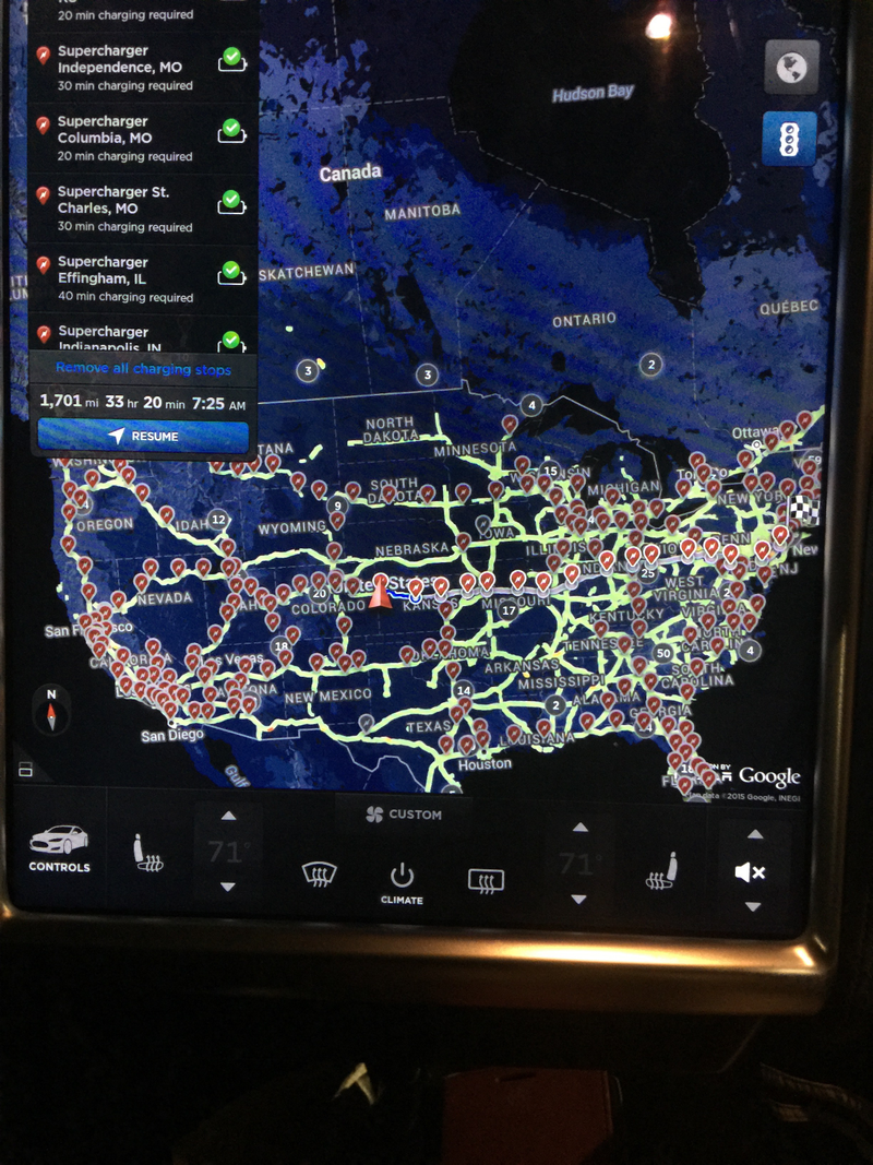 Illustration for article titled We Set A Cross-Country Record In A Tesla That Drove Itself